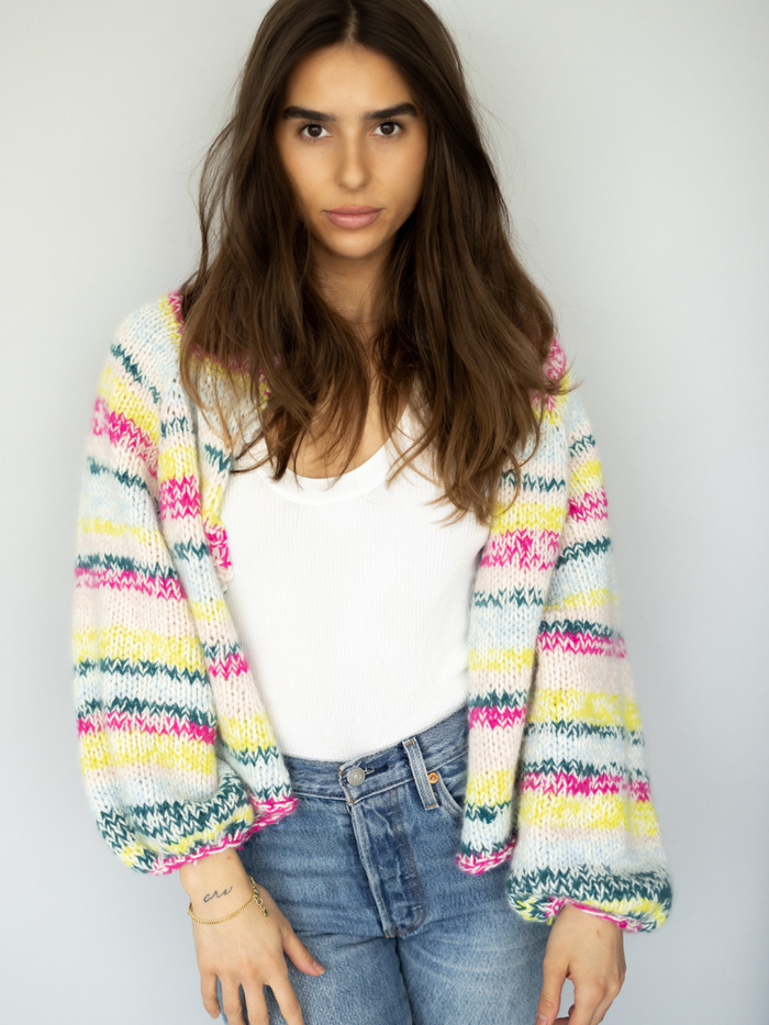 トップス RANDY Tweed Cardigan RANDY Tweed V-Neck Cardigan