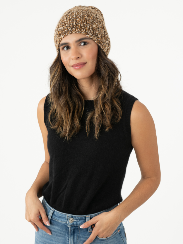 Ribbed Melange Hat