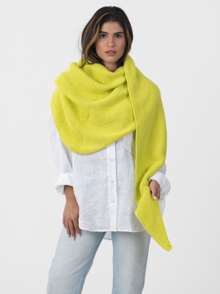 【GroundY】DOBBY WOOL TWO-TONE COLOR STOLE GroundY】DOBBY WOOL TWO-TONE COLOR STOLE