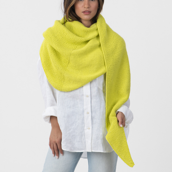 GroundY】DOBBY WOOL TWO-TONE COLOR STOLE GroundY】DOBBY WOOL