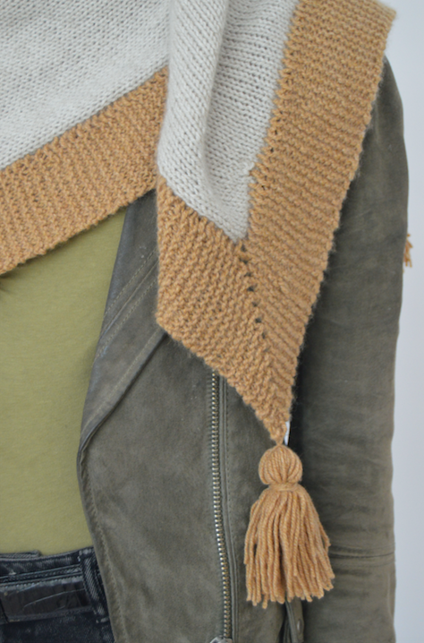 Clinton Hill Cashmere Bespoke Cashmere Pattern kit- The Grand Square Shawl Scarf Knitting Kit- DK Weight Yarn 